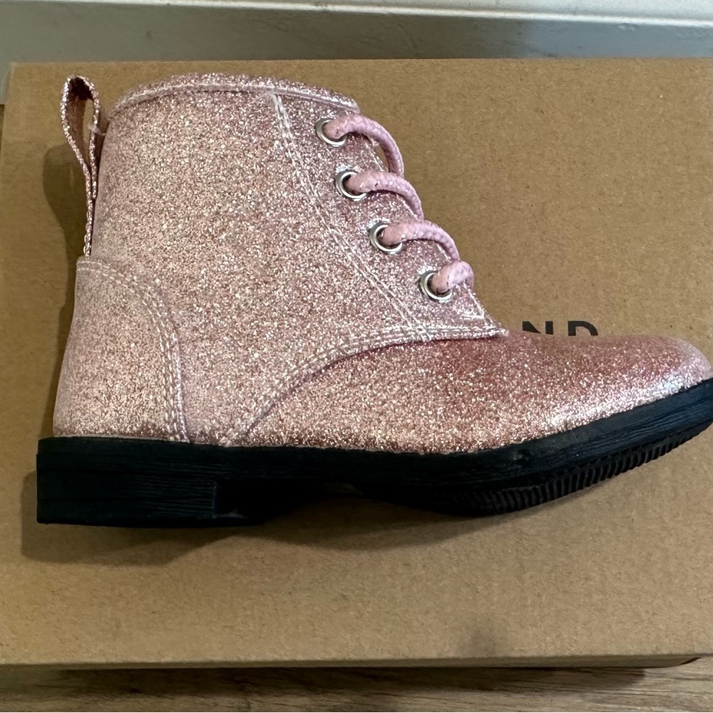 Lucky Brand Glittery Pink Kids Boots
